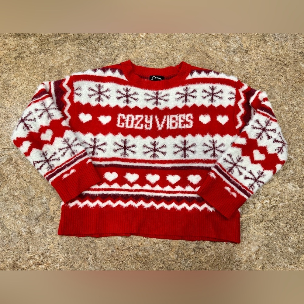 art class Girls’ “Cozy Vibes” Holiday Sweater